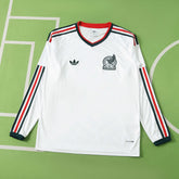 Camisa Seleção México II Copa do Mundo 2026 Manga Longa Branca