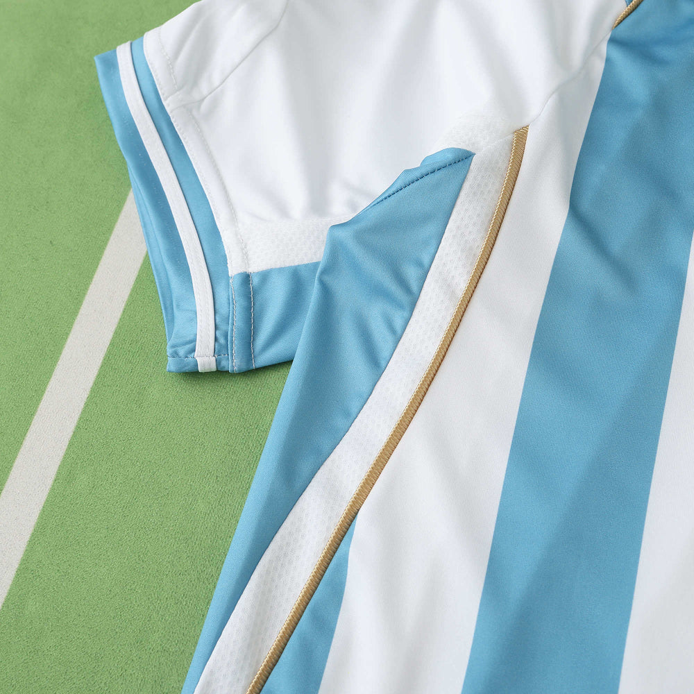 Camisa Seleção Argentina I Copa do Mundo 2006 Azul e Branca Retrô Adidas