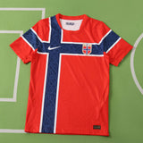 Camisa Seleção Noruega I Copa do Mundo 2026 Vermelha - Jogador