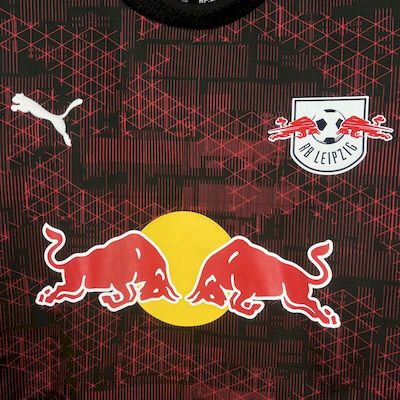 Camisa RB Leipzig III 25/26 Vermelha e Preta Masculina Puma