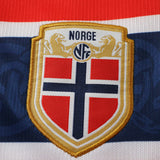 Conjunto Infantil Seleção Noruega I Copa do Mundo 2026 Vermelho