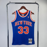 Regata New York Knicks Mitchell & Ness Patrick Ewing #33 Retrô 91/92 Azul