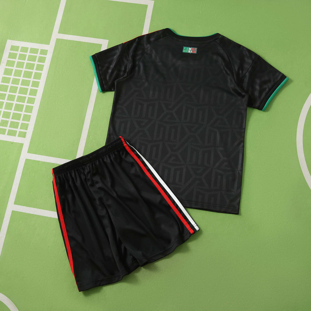 Conjunto Infantil Seleção México III Copa do Mundo 2026 Preta Adidas