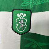 Camisa Sporting Clube de Portugal I 1999/2000 Retrô Branca/Verde Reebok