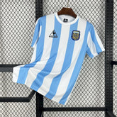 Camisa Seleção Argentina I 1986 Azul e Branca Retrô Masculina Le Coq Sportif