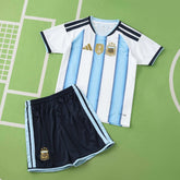 Conjunto Infantil Argentina I Copa do Mundo 2026 Azul e Branca