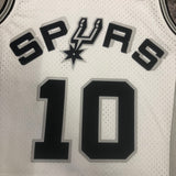 Regata San Antonio Spurs #10 Dennis Rodman Retrô 1993/1994 Branca
