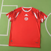 Camisa Seleção Tunísia I Copa do Mundo 2026 Vermelha Masculina Kappa
