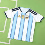 Conjunto Infantil Argentina I Copa do Mundo 2026 Azul e Branca