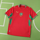 Camisa Seleção Marrocos I Copa do Mundo 2026 Vermelha Masculina
