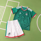 Conjunto Infantil Seleção México I Copa do Mundo 2026 Verde