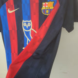 Camisa Barcelona Edição Especial Drake Vermelha e Azul Nike