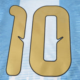 Conjunto Infantil Argentina Comemorativo Messi #10 Azul e Branco
