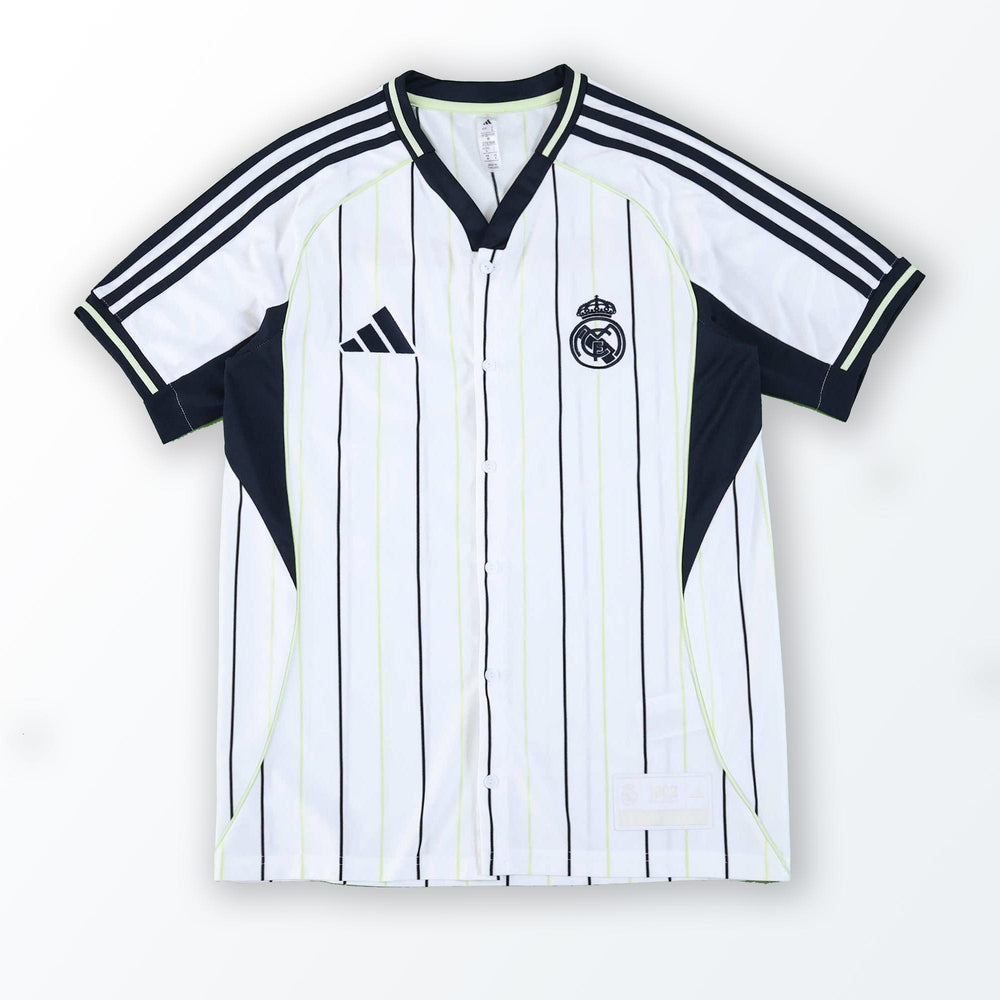 Camisa Real Madrid 2025/26 US Pack Baseball Branca Adidas