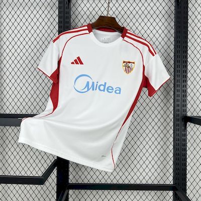 Camisa Sevilla I 25/26 Branca Masculina Adidas