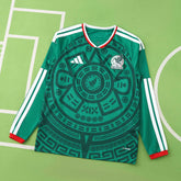Camisa Seleção México I Copa do Mundo 2026 Manga Longa Verde