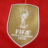 Camisa Seleção Espanha I Campeã Copa do Mundo 2026 com Patch Vermelha