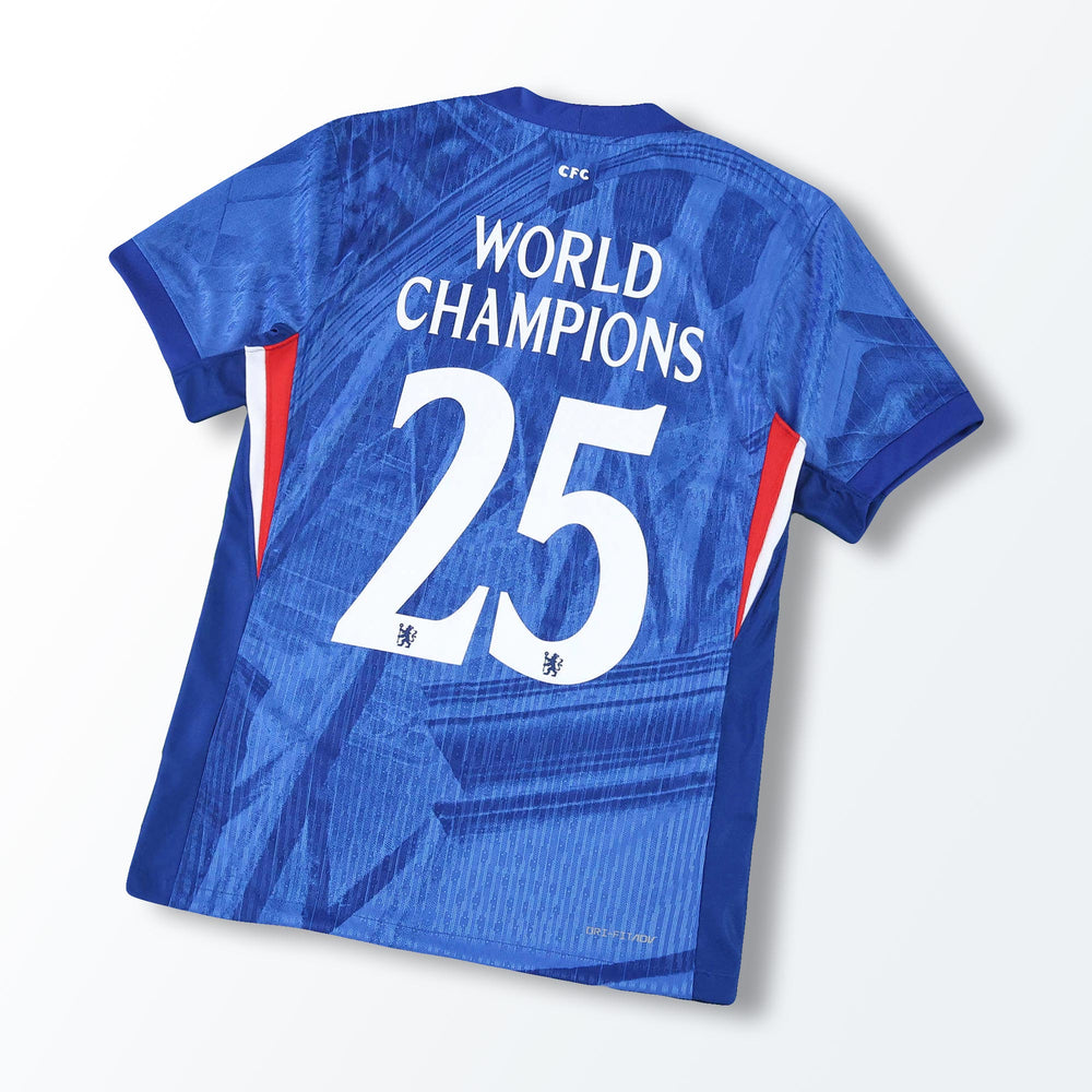 Camisa Chelsea I 25/26 Azul Masculina Campeões Mundial de Clubes - Jogador Nike