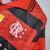 Camisa Flamengo I 1995 Retrô Vermelha e Preta Masculina Umbro