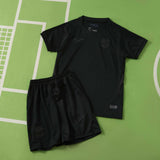 Conjunto Infantil Seleção Noruega II Copa do Mundo 2026 Preto