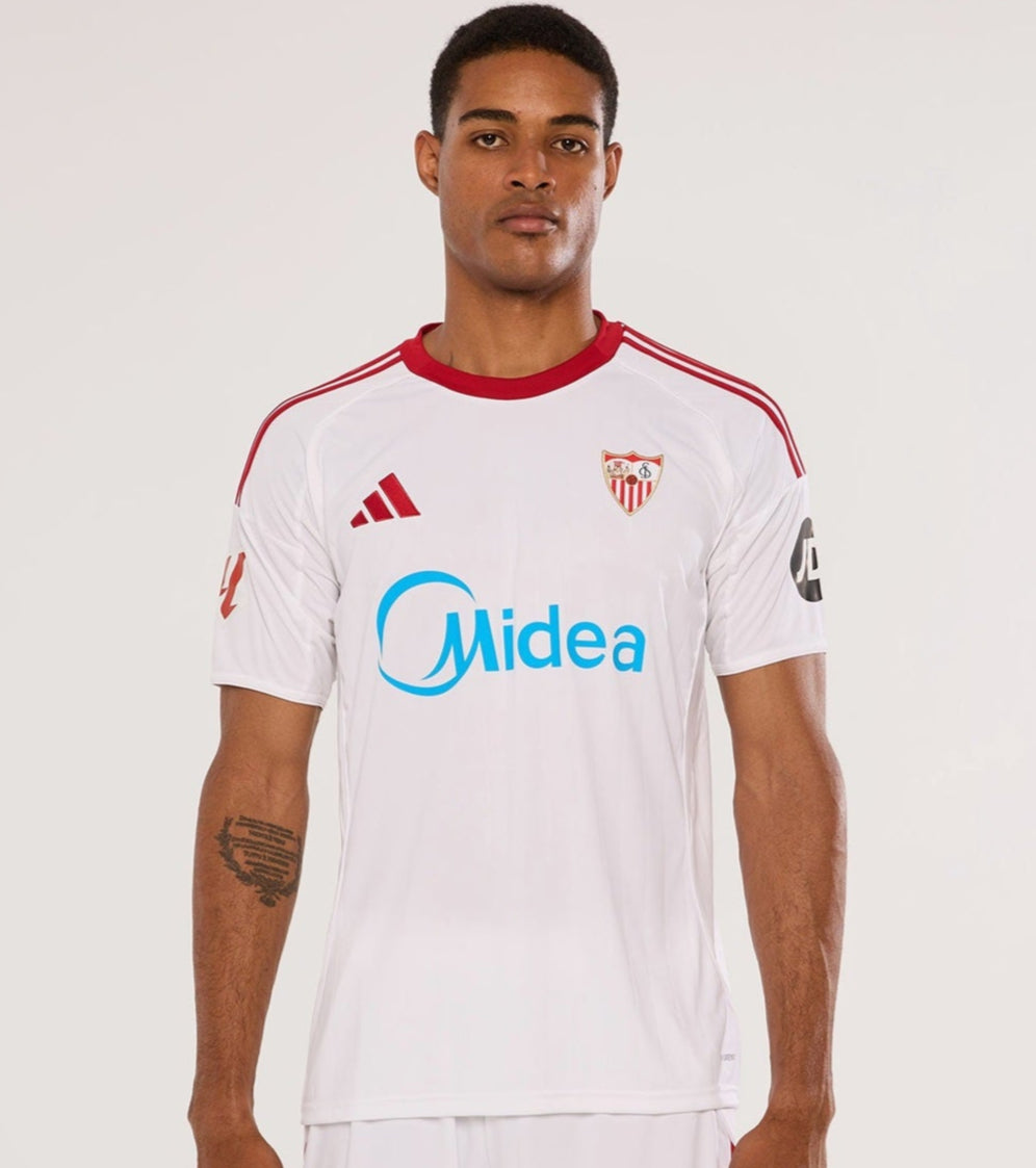 Camisa Sevilla I 25/26 Branca Masculina Adidas