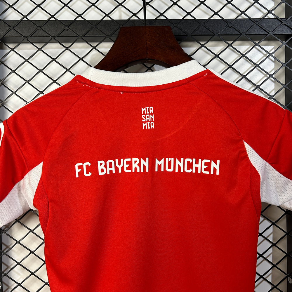 Conjunto Infantil Bayern de Munique I 25/26 Vermelho Adidas