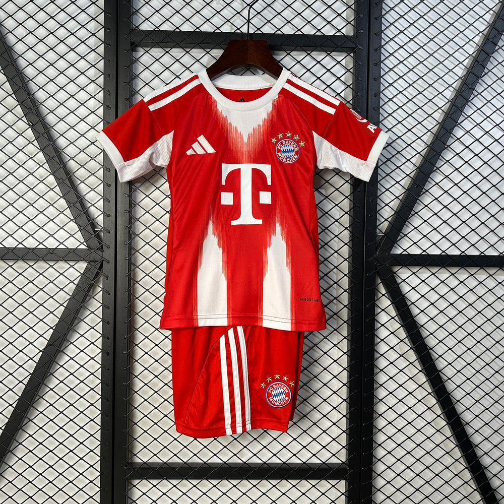 Conjunto Infantil Bayern de Munique I 25/26 Vermelho Adidas