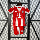 Conjunto Infantil Bayern de Munique I 25/26 Vermelho Adidas