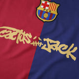 Camisa Barcelona x Travis Scott Home Vermelha/Azul Masculina Nike