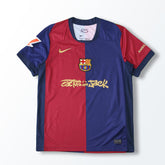 Camisa Barcelona x Travis Scott Home Vermelha/Azul Masculina Nike