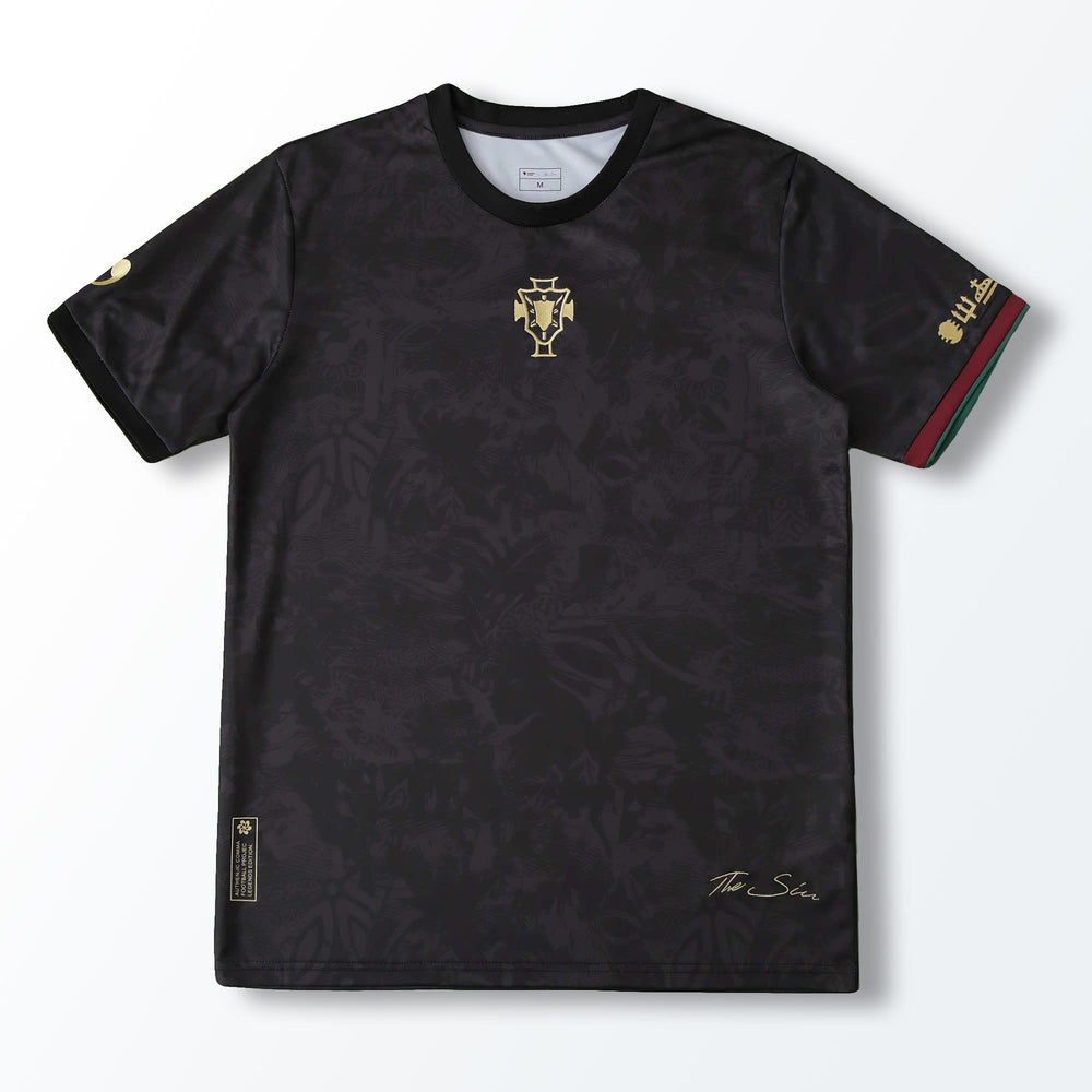 Camisa The Siu Edição Especial Cristiano Ronaldo Preta Masculina Comma Football