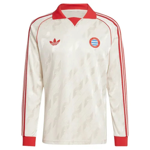 Camisa Bayern de Munique Originals LFSTLR Manga Longa 2024/25 Bege Adidas