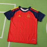 Conjunto Infantil Seleção Espanha I Copa do Mundo 2026 Vermelho