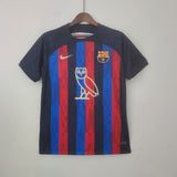 Camisa Barcelona Edição Especial Drake Vermelha e Azul Nike