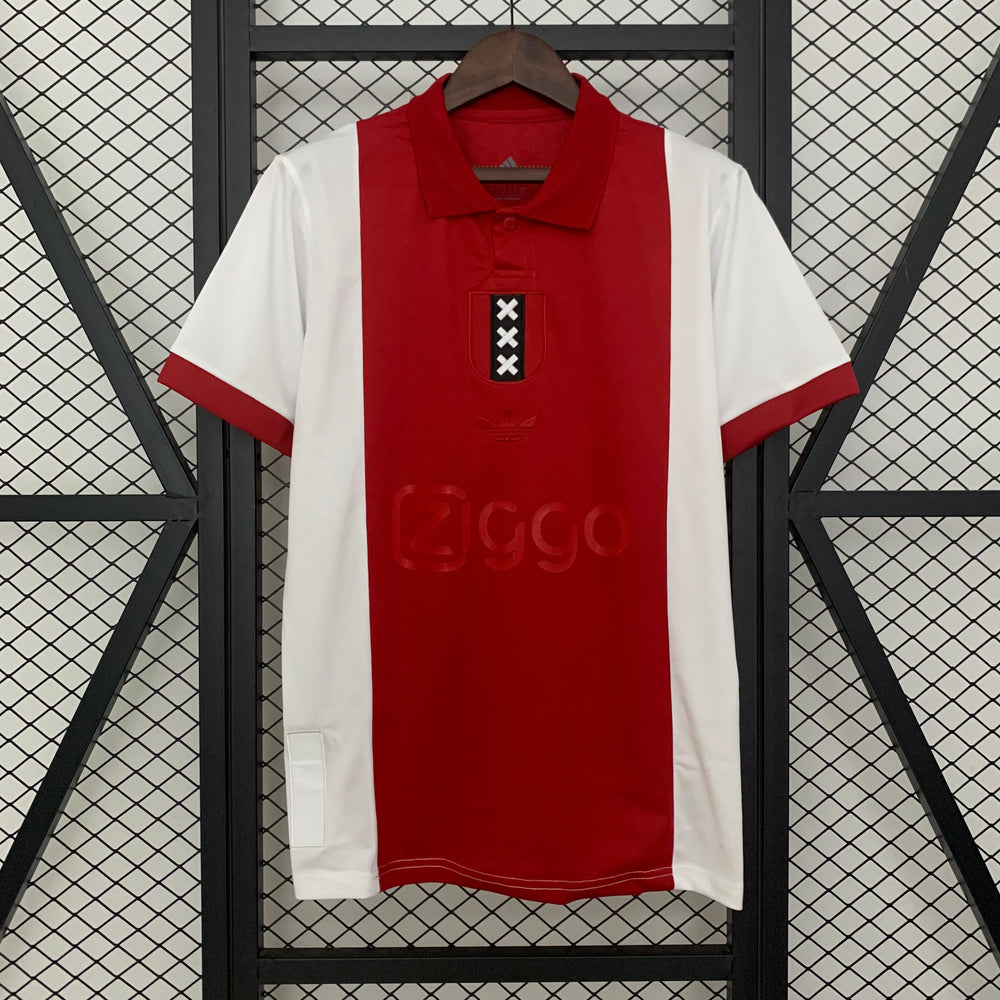 Camisa Ajax Comemorativa 125 Anos Vermelha e Branca Adidas