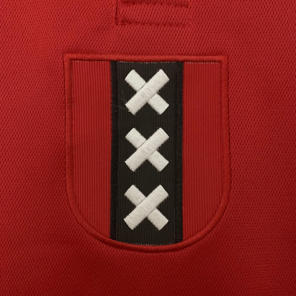 Camisa Ajax Comemorativa 125 Anos Vermelha e Branca Manga Longa Adidas