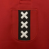 Camisa Ajax Comemorativa 125 Anos Vermelha e Branca Manga Longa Adidas