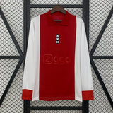 Camisa Ajax Comemorativa 125 Anos Vermelha e Branca Manga Longa Adidas