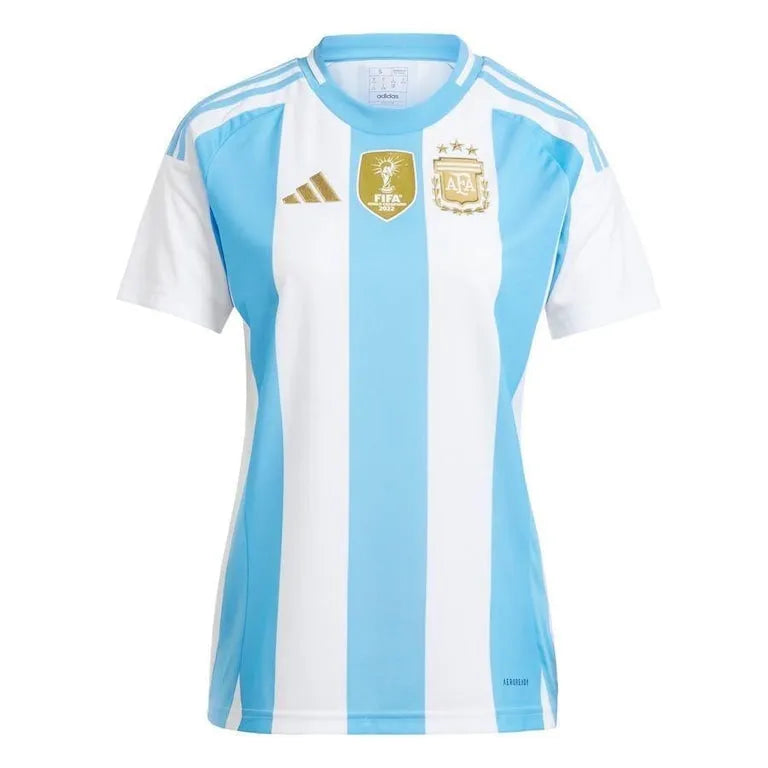 Camisa Seleção Argentina I 24/25 Branca e Azul Feminina Adidas