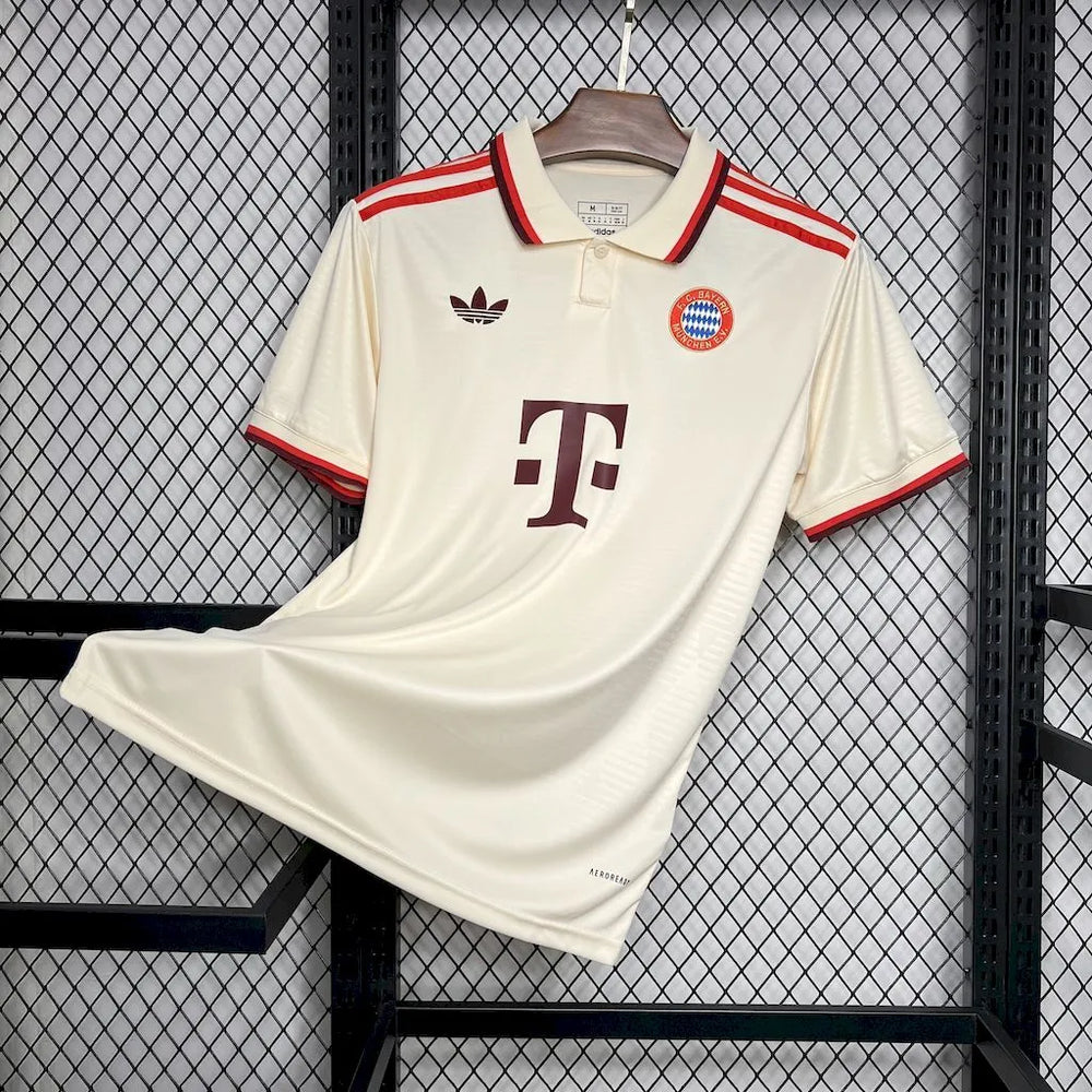 Camisa Bayern de Munique III 24/25 Bege Masculina Adidas