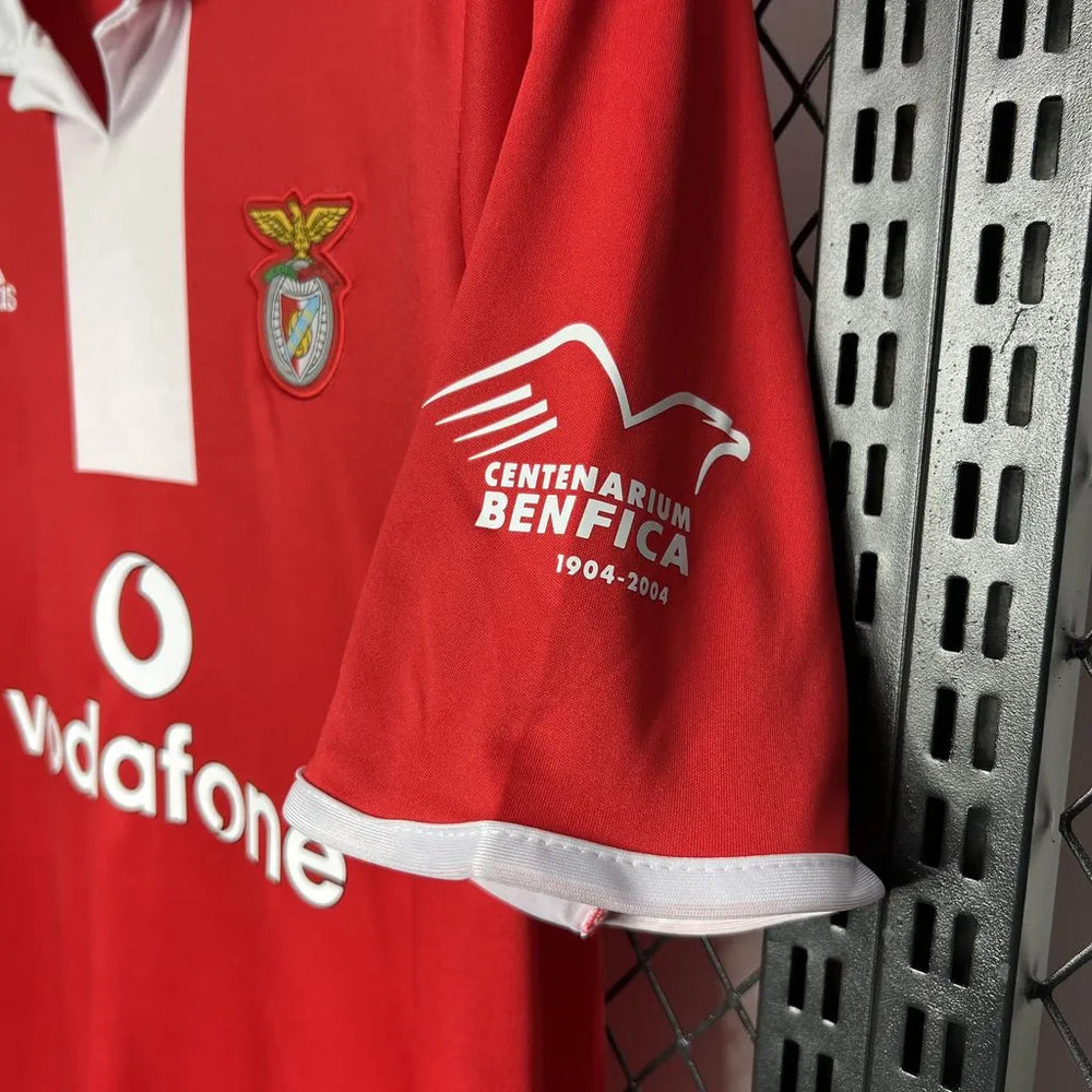 Camisa Benfica I 2004/2005 Retrô Vermelha Masculina Adidas