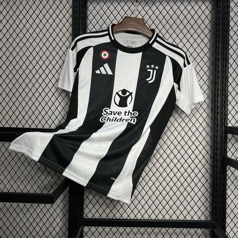 Camisa Juventus I 24/25 Preta e Branca Masculina Adidas