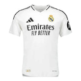 Camisa Real Madrid I 24/25 Com Patch Campeão Champions League Branca Masculina Adidas