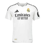 Camisa Real Madrid I 24/25 Com Patch Campeão Champions League Branca Masculina Adidas