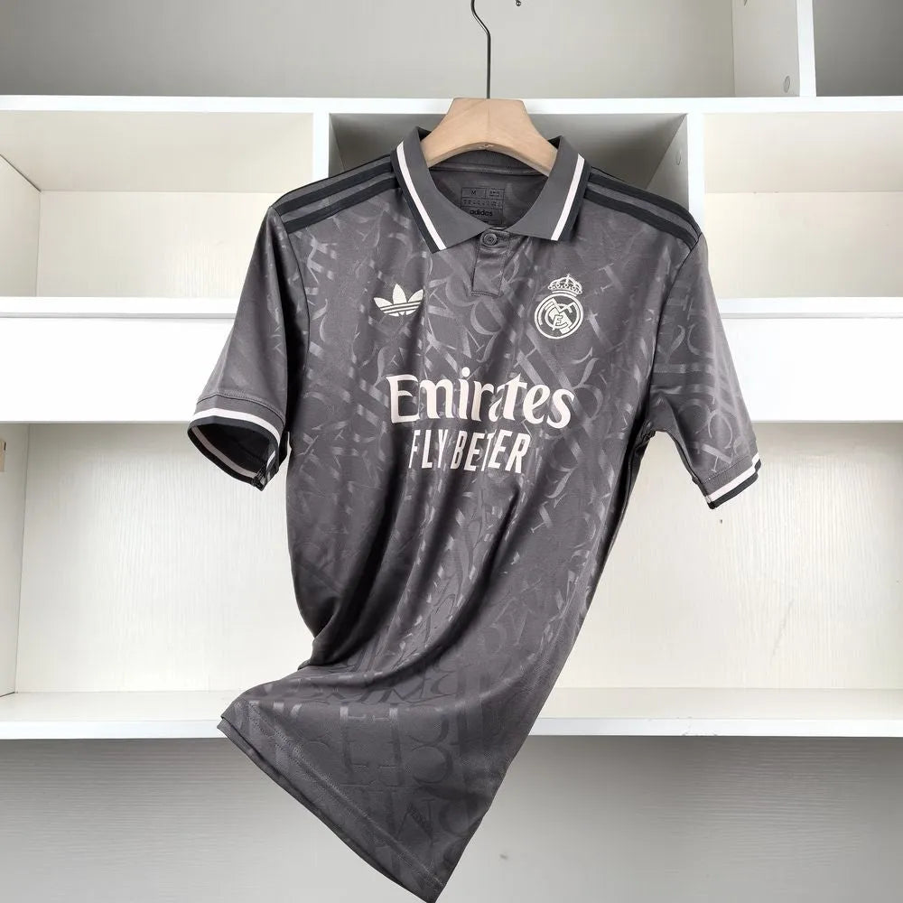 Camisa Real Madrid III 24/25 Cinza Masculina Adidas