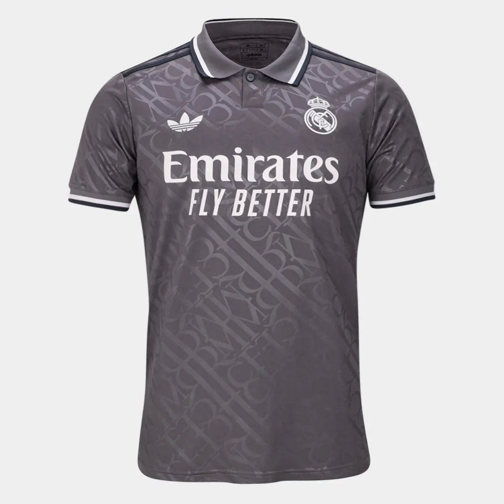 Camisa Real Madrid III 24/25 Cinza Masculina Adidas