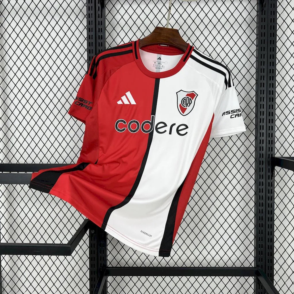 Camisa River Plate III 25/26 Vermelha Preta e Branca Masculina Adidas