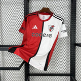 Camisa River Plate III 25/26 Vermelha Preta e Branca Masculina Adidas