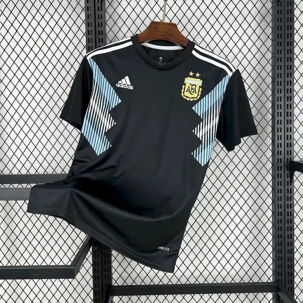 Camisa Seleção Argentina II 2018 Retrô Preta Masculina Adidas