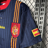 Camisa Seleção Espanha II 1996 Retrô Azul Masculina Adidas